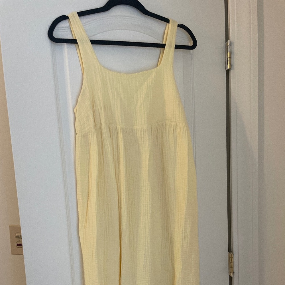 Stars Above Pastel Yellow Maternity Dress/Nightgown